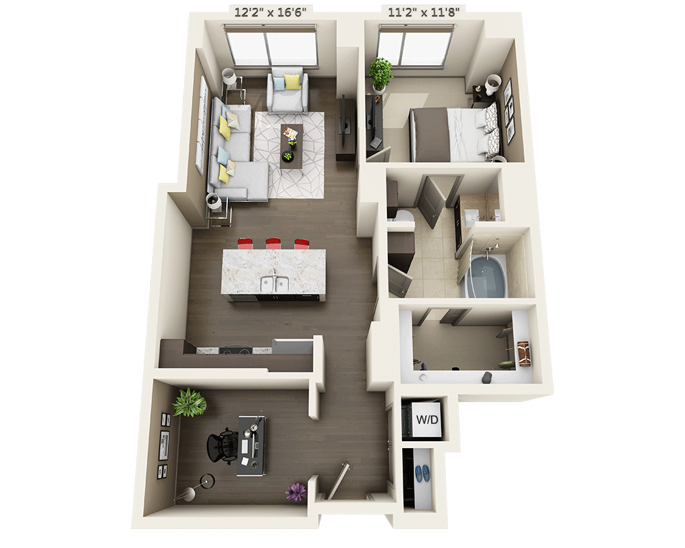 One Bedroom A1BD-PH