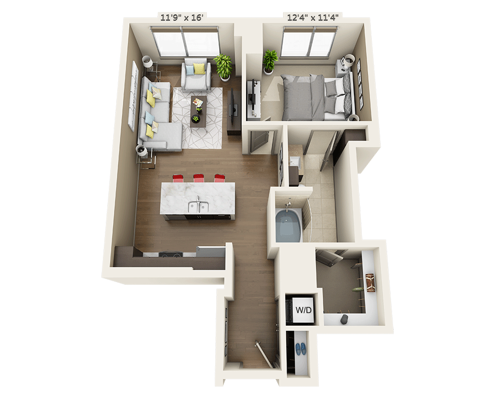 One Bedroom A1F-PH