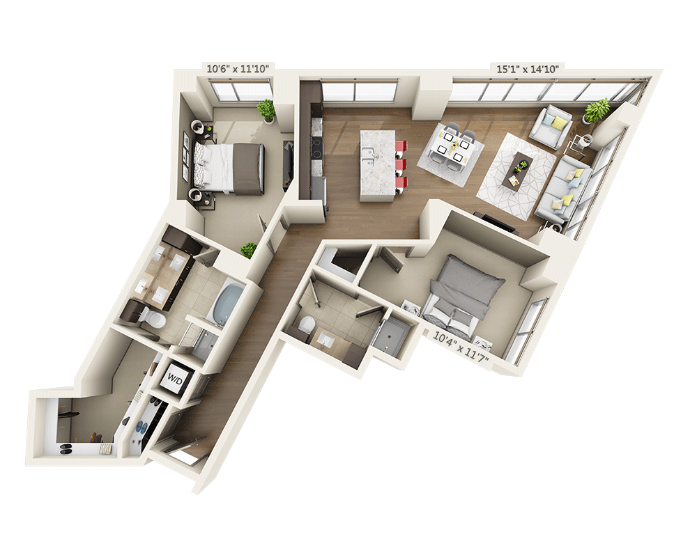 Two Bedroom B2E