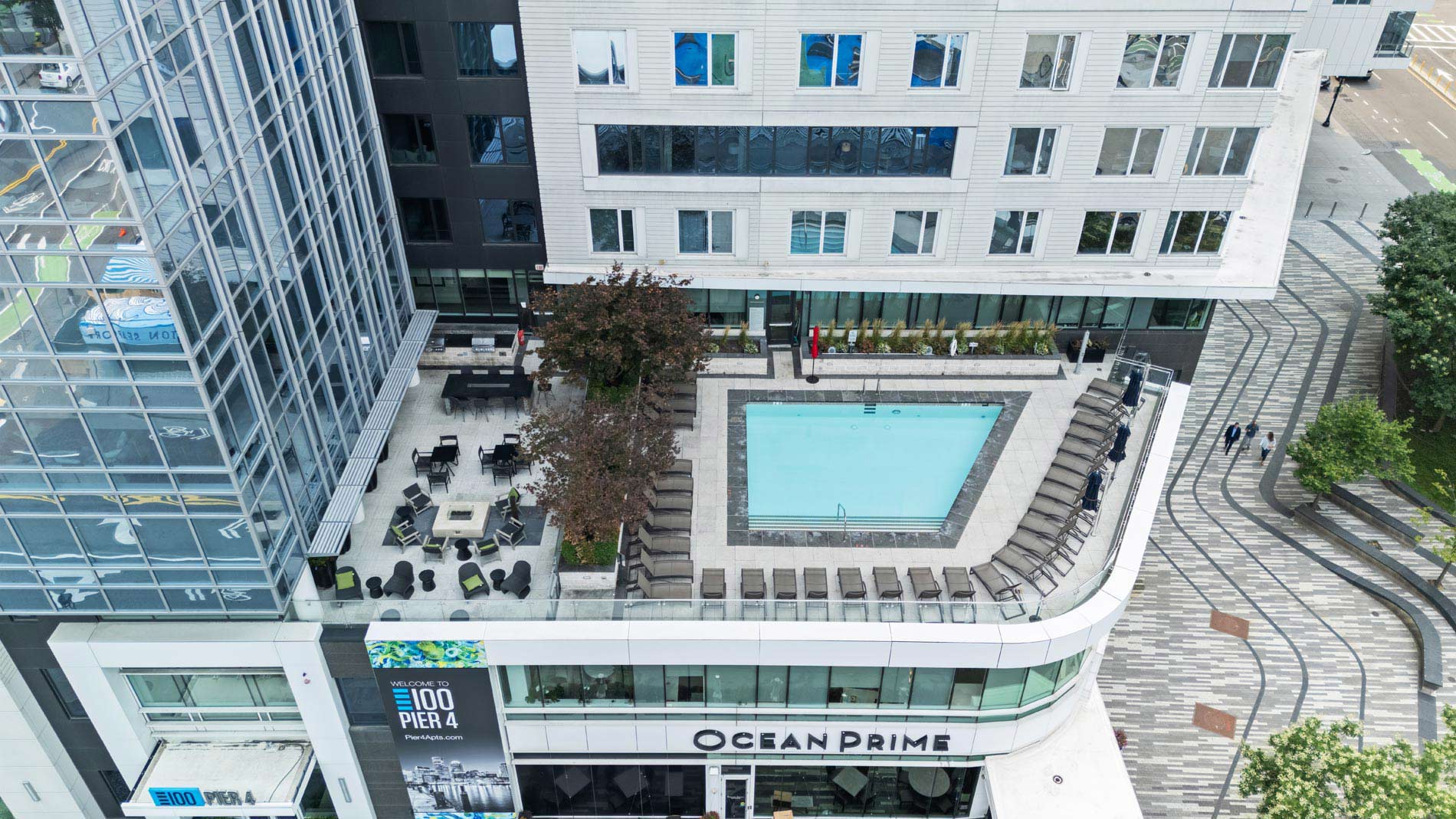 100 Pier 4 drone pool