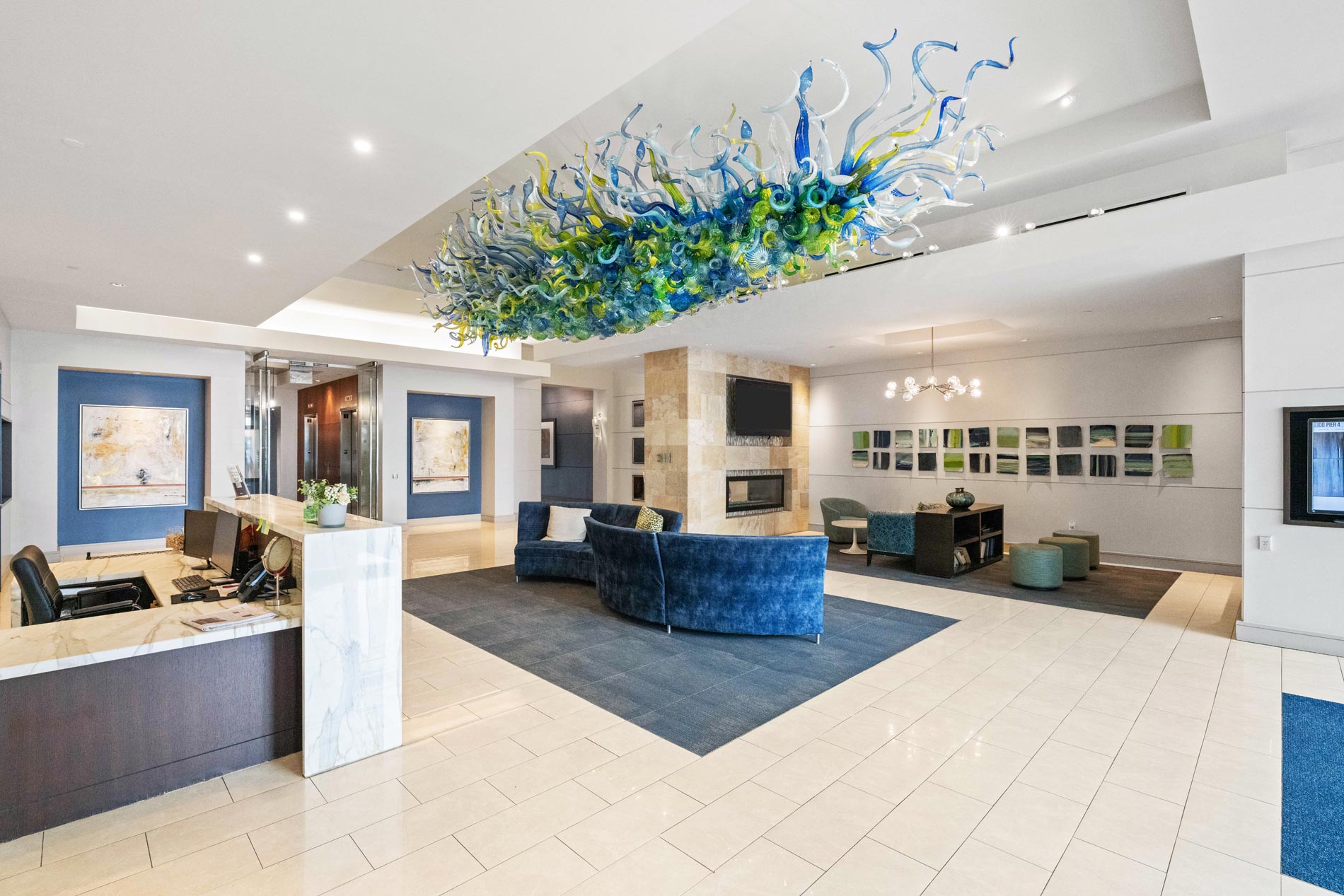 100 Pier 4 lobby