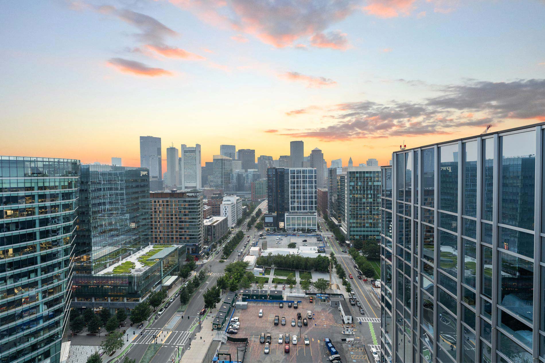 100 Pier 4 drone view