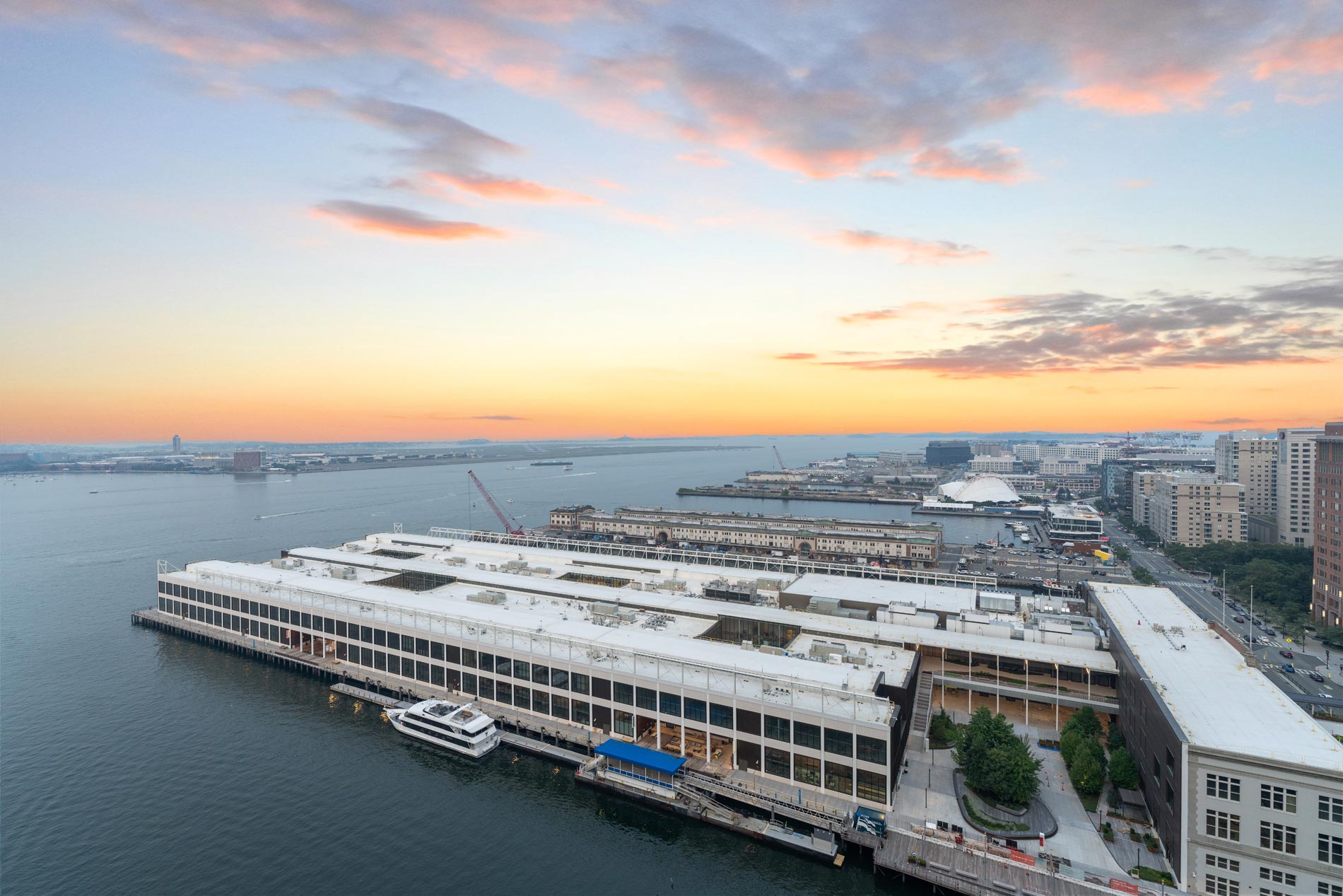 100 Pier 4 drone view