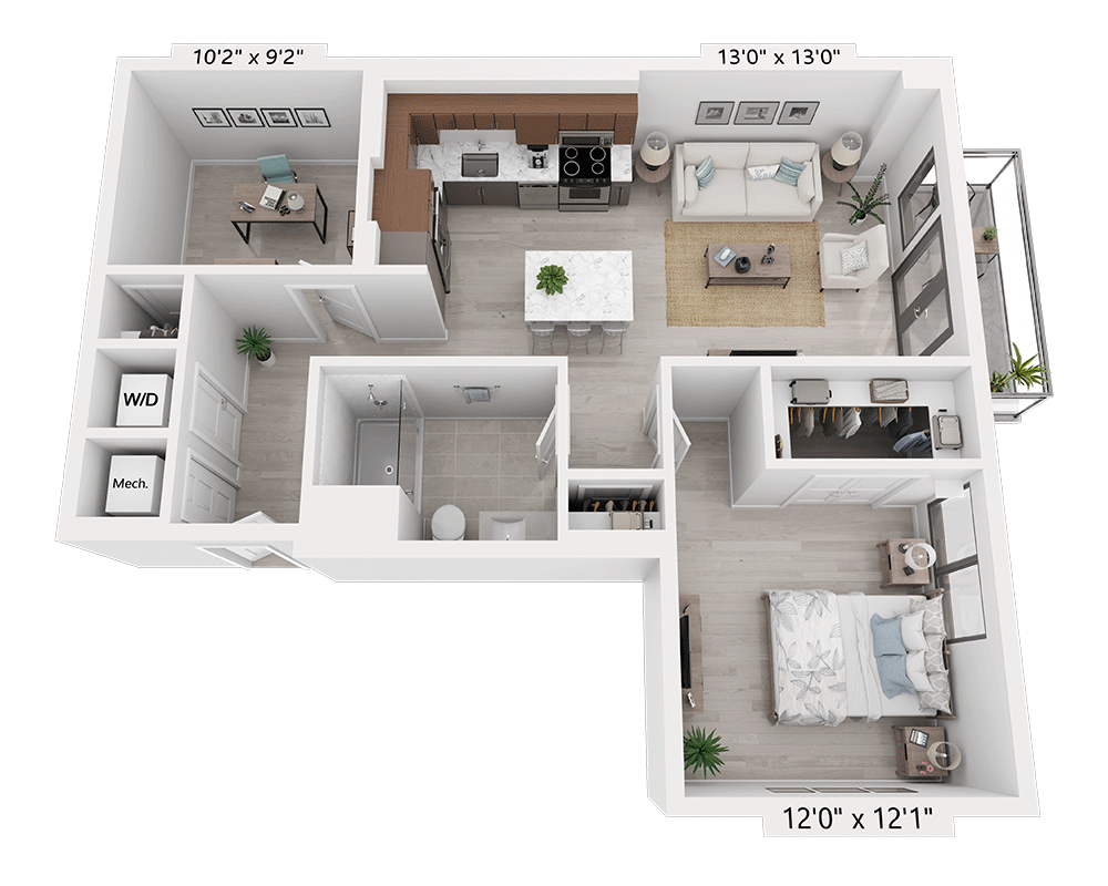 One Bedroom Den - A1PD