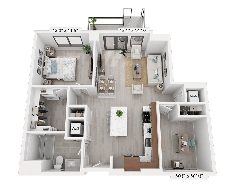 One Bedroom Den A1QD