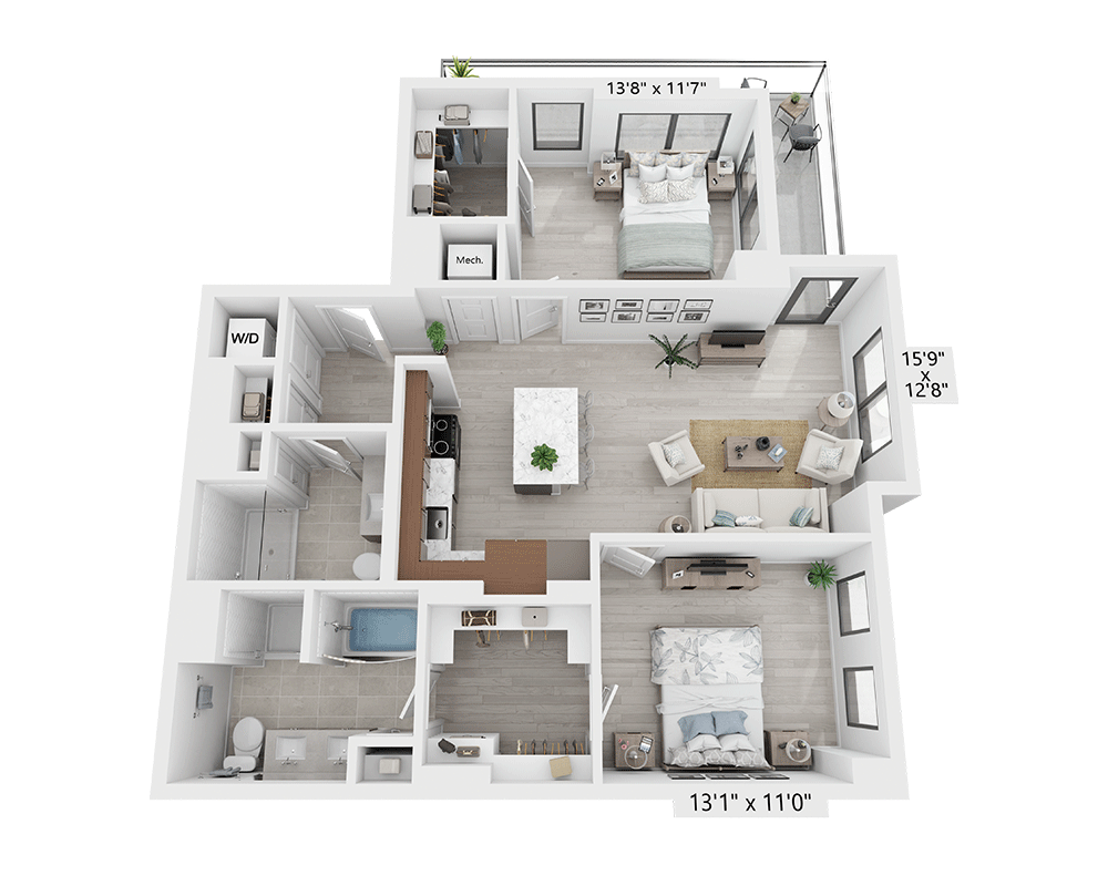 Two Bedroom - B2E