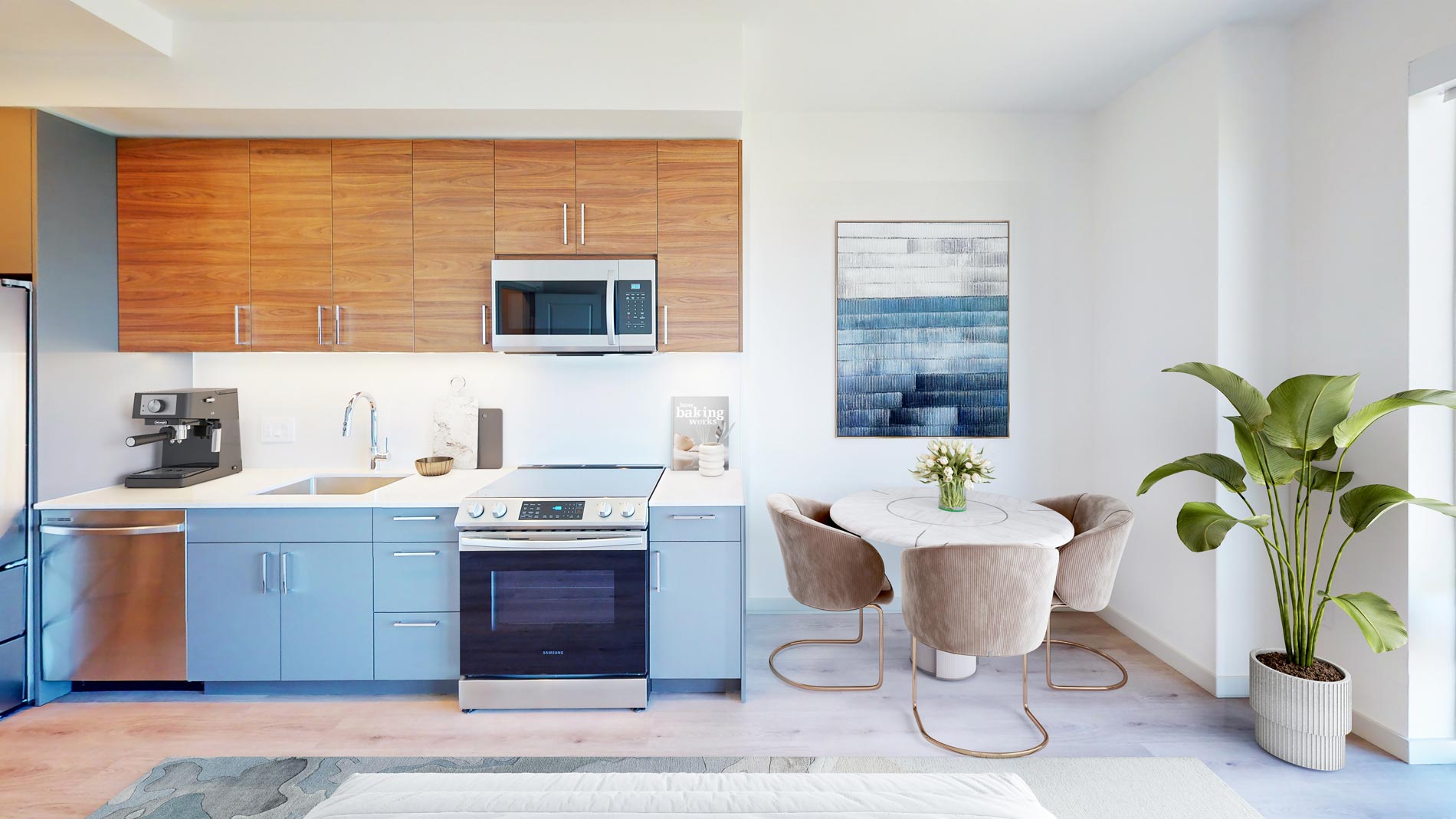 101 N Meridian staged kitchen