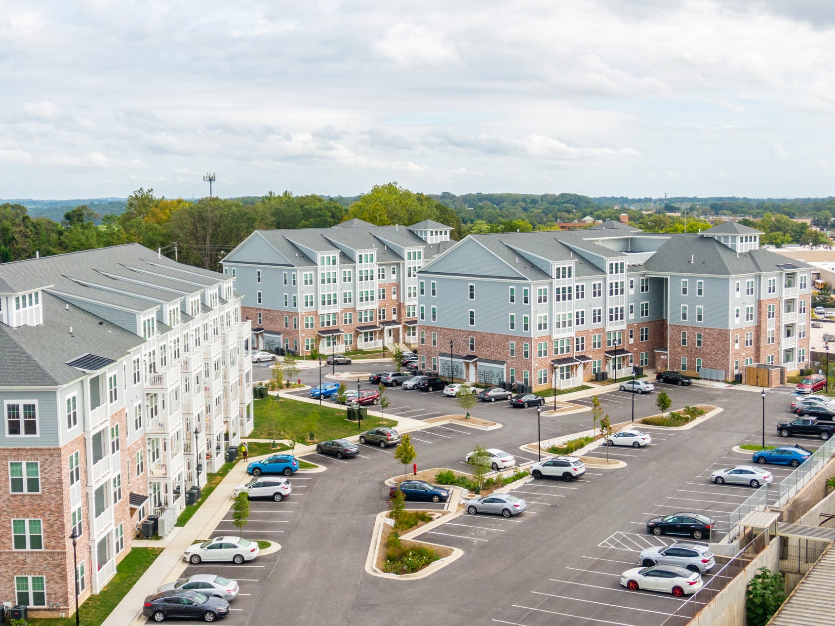 1274 At Towson Apartments Aerial Building Exterior