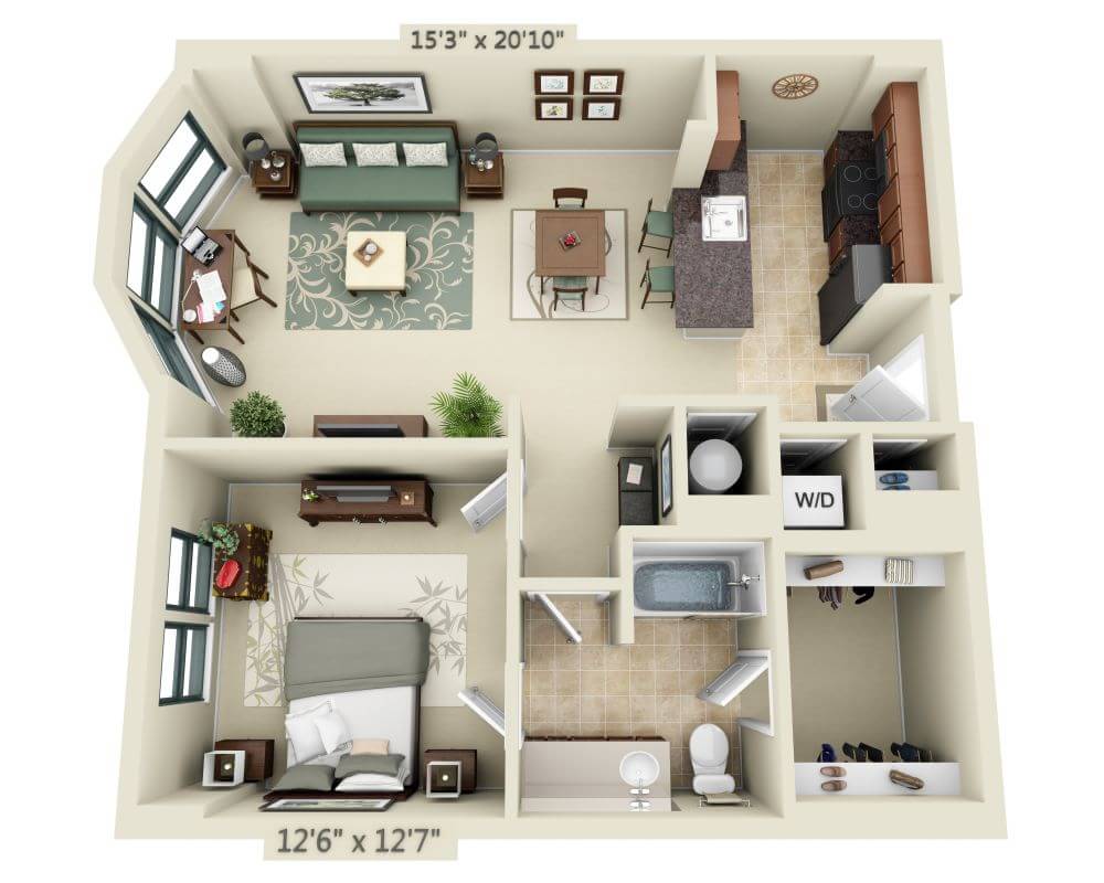 One Bedroom A1I