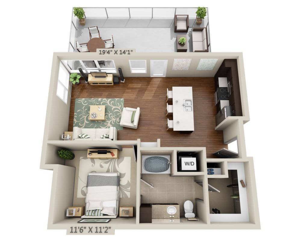 One Bedroom A1I