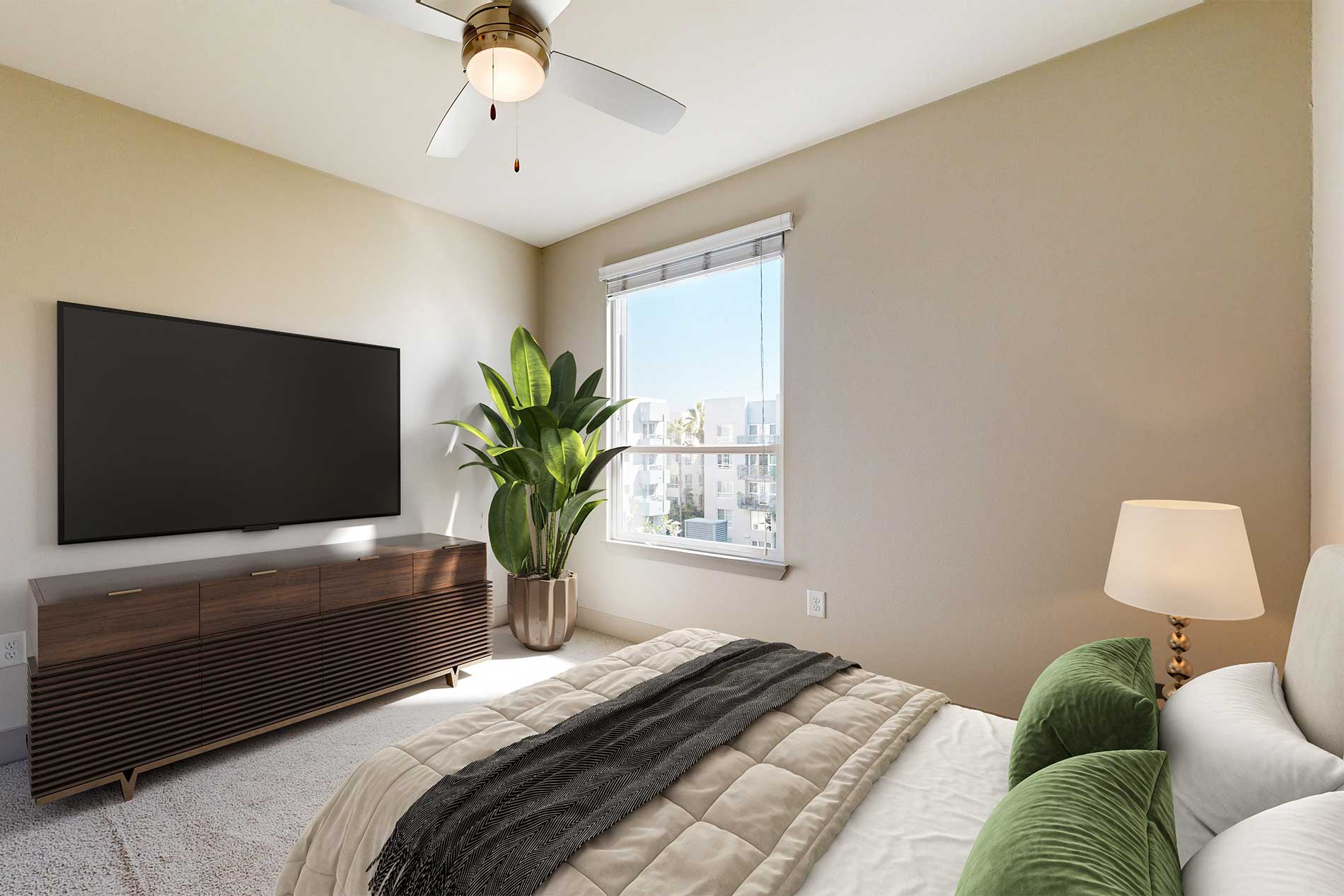 13th and market apartment bedroom