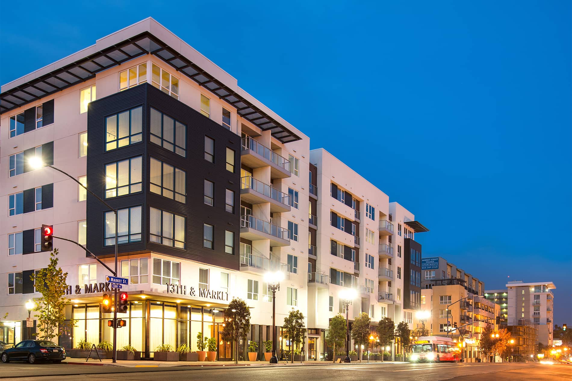 13th & Market apartments in San Diego