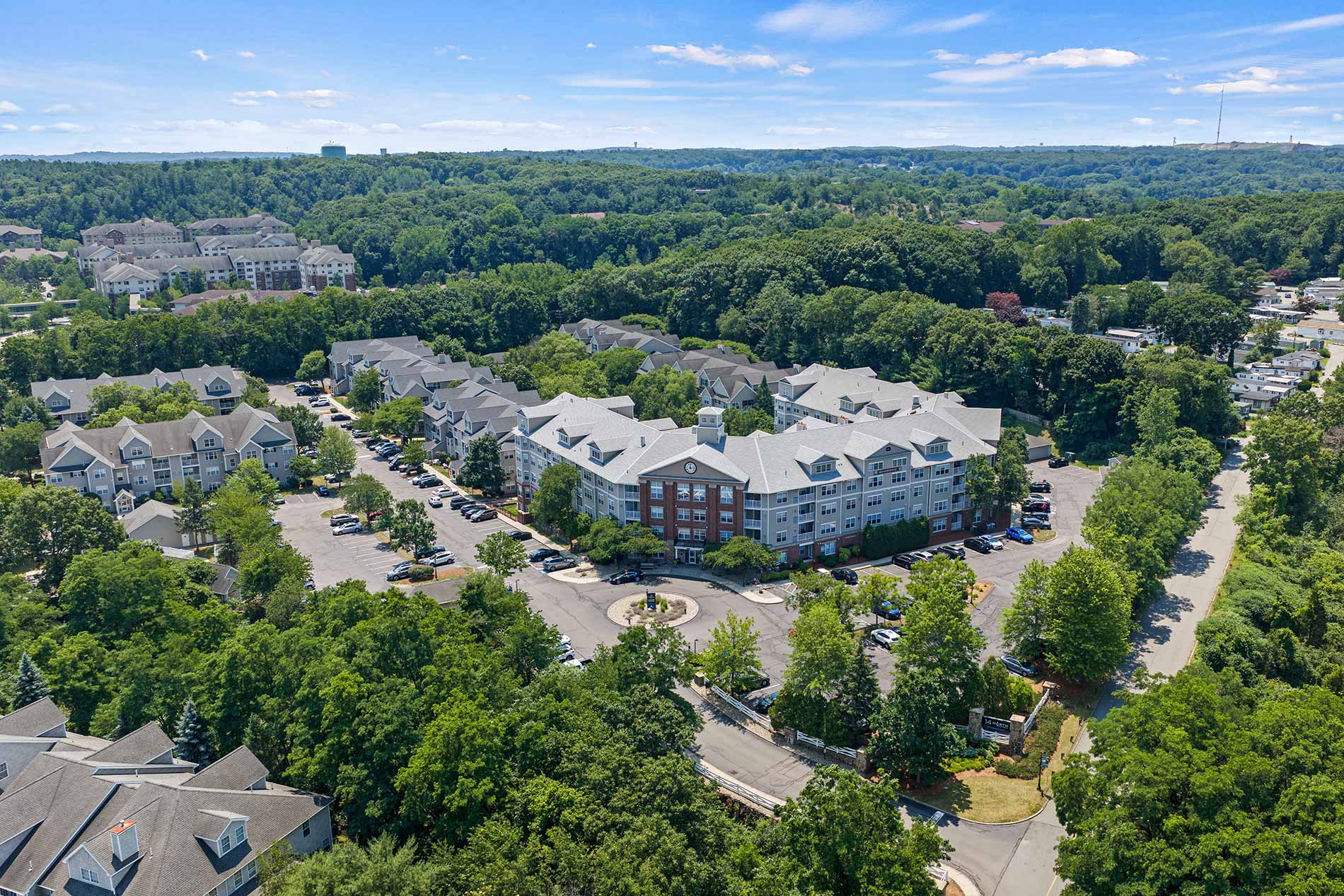14 North aerial building exterior