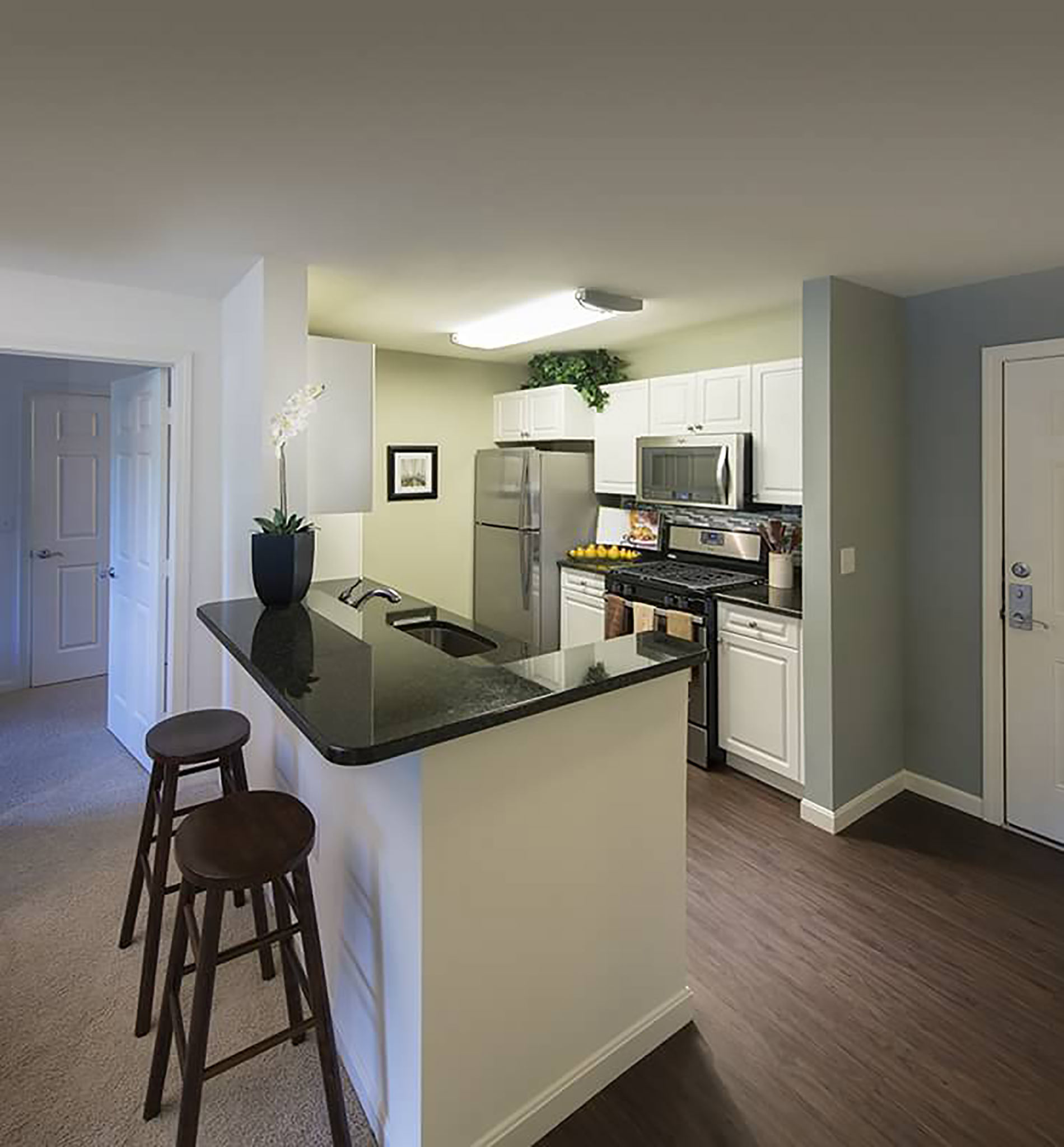 Inwood West staged kitchen