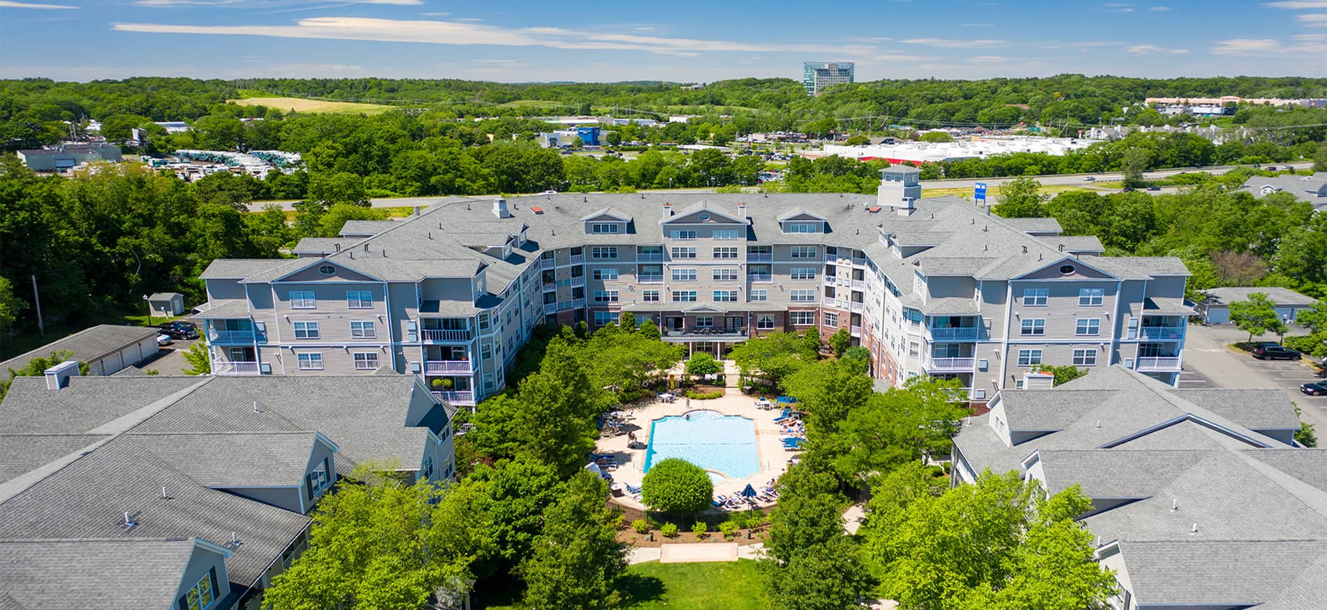 14 North Apartments Aerial