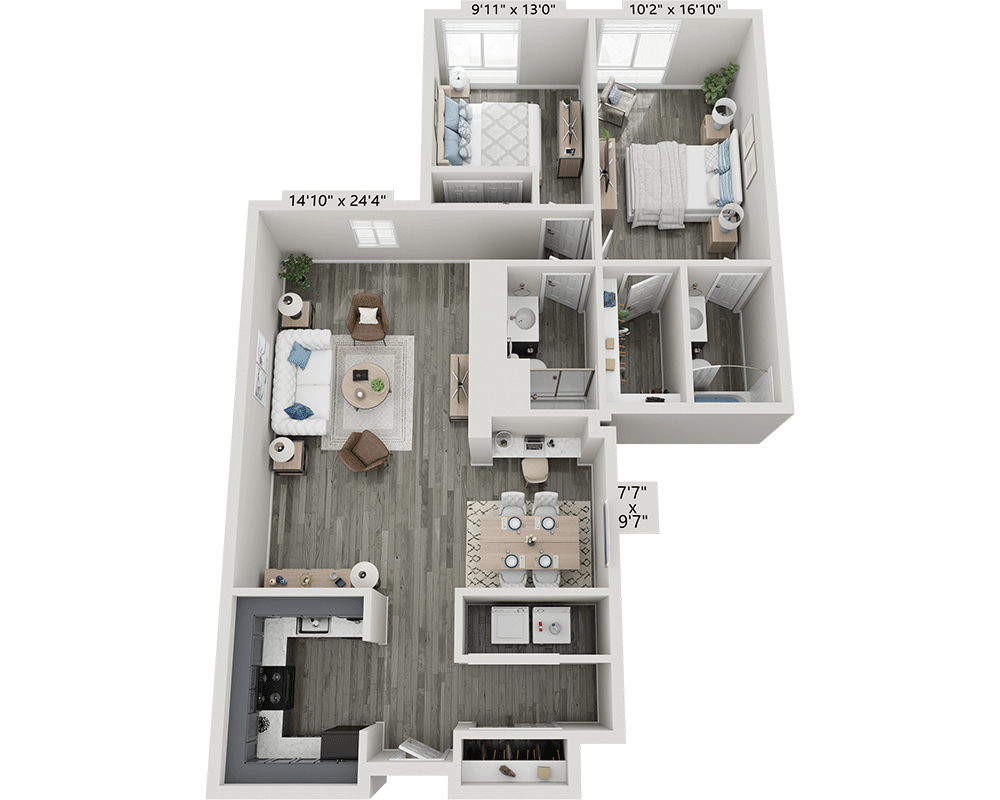 Two Bedroom B2E