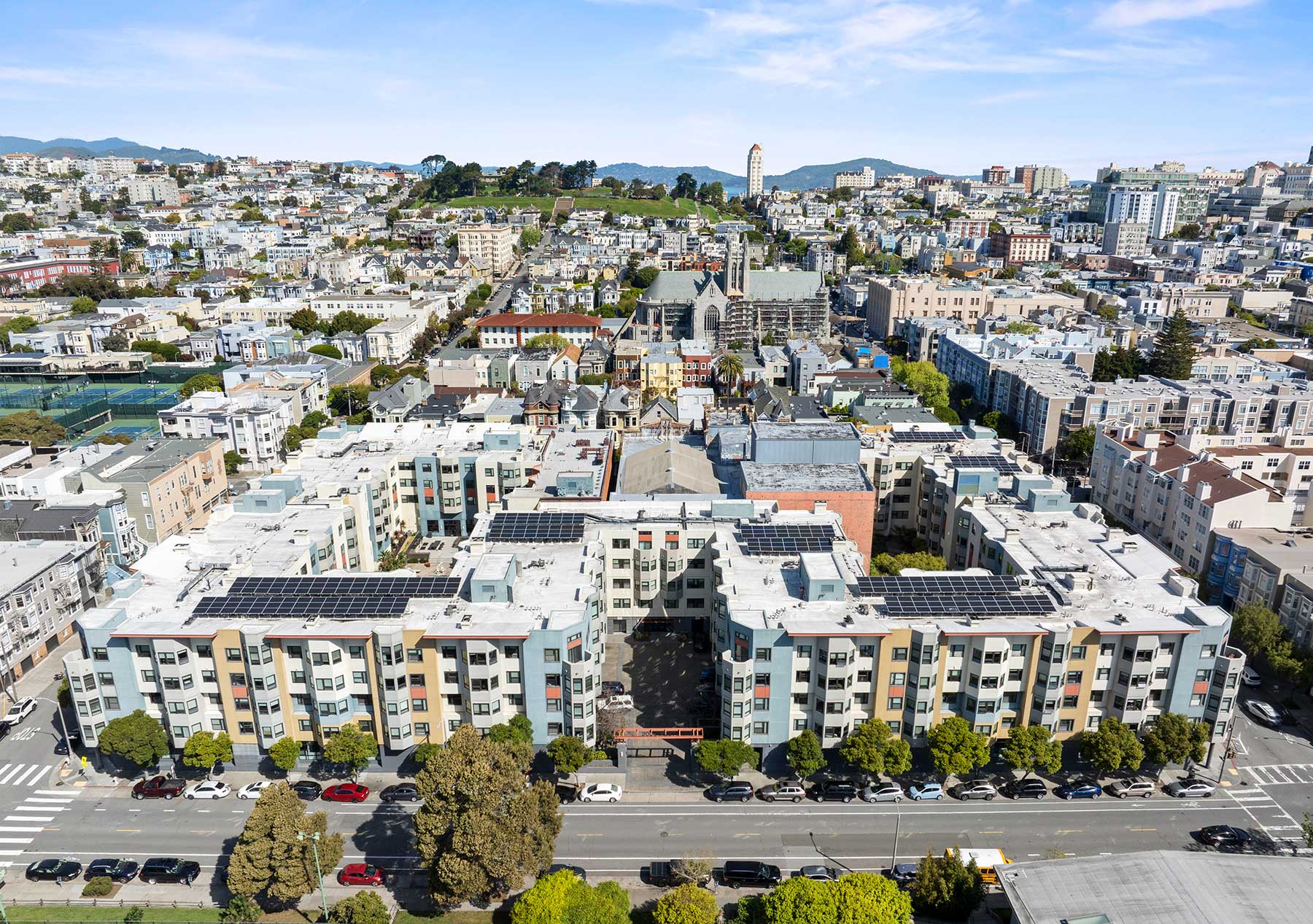 2000 Post drone building exterior