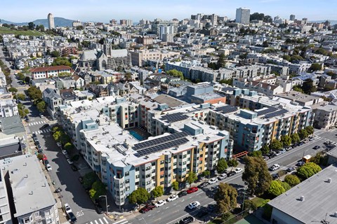 2000 Post drone building exterior