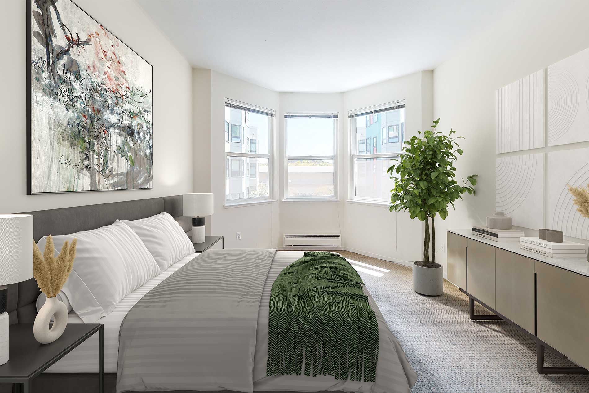 2000 Post apartment bedroom