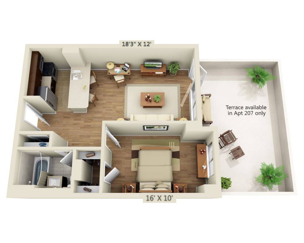 One Bedroom A1N-R