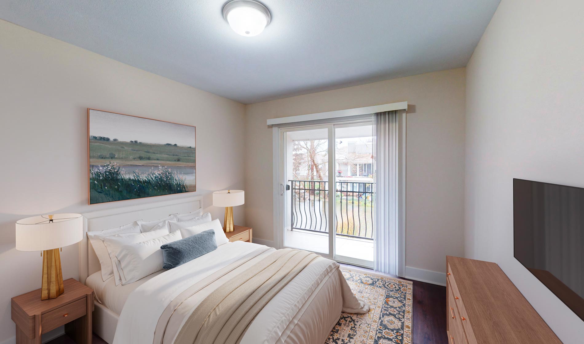 27 Seventy Five staged bedroom