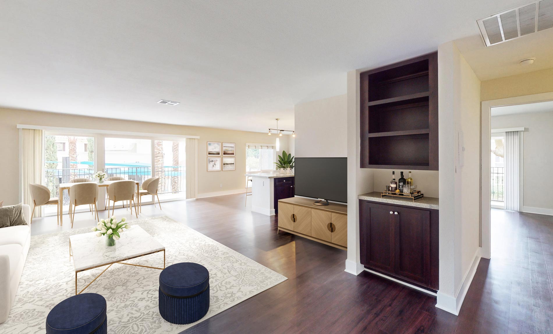 27 Seventy Five staged dining room