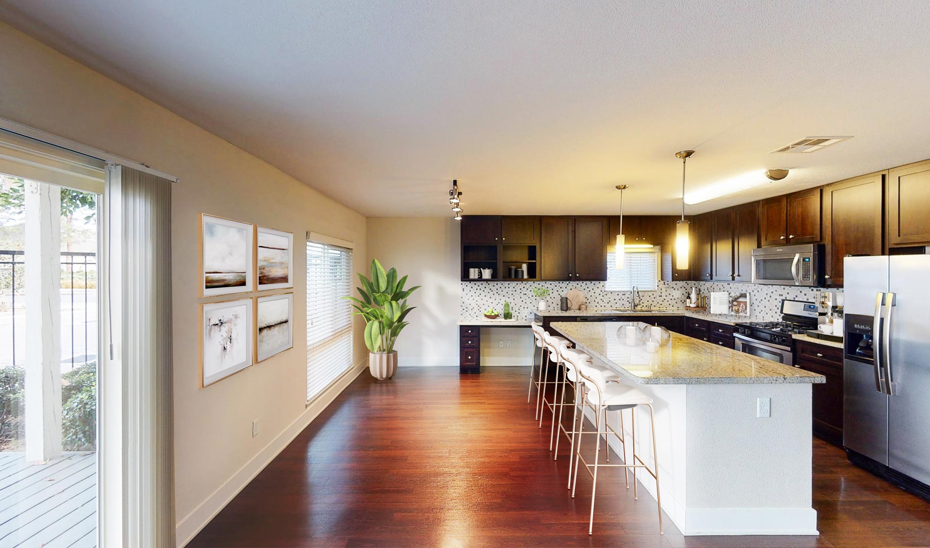 27 Seventy Five staged kitchen