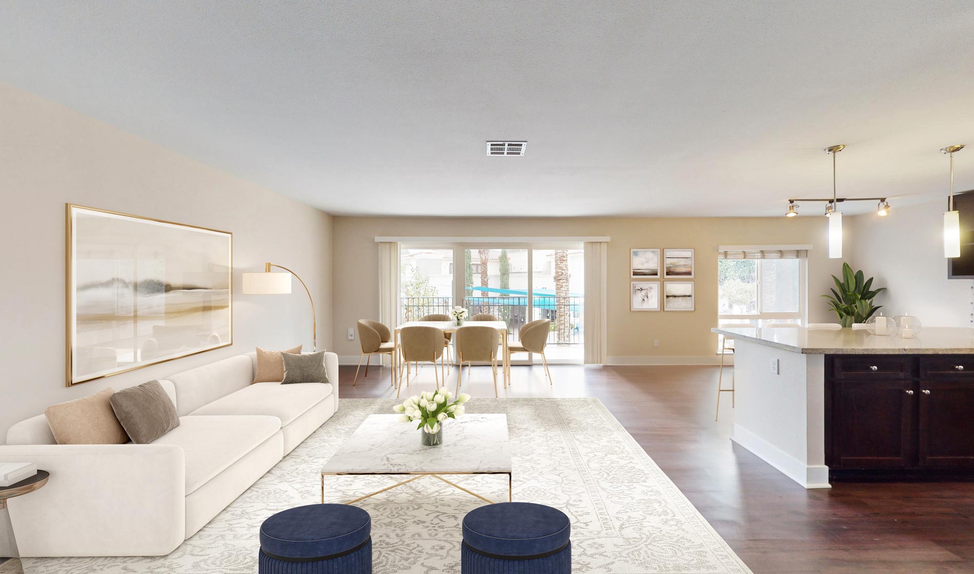 27 Seventy Five staged living room