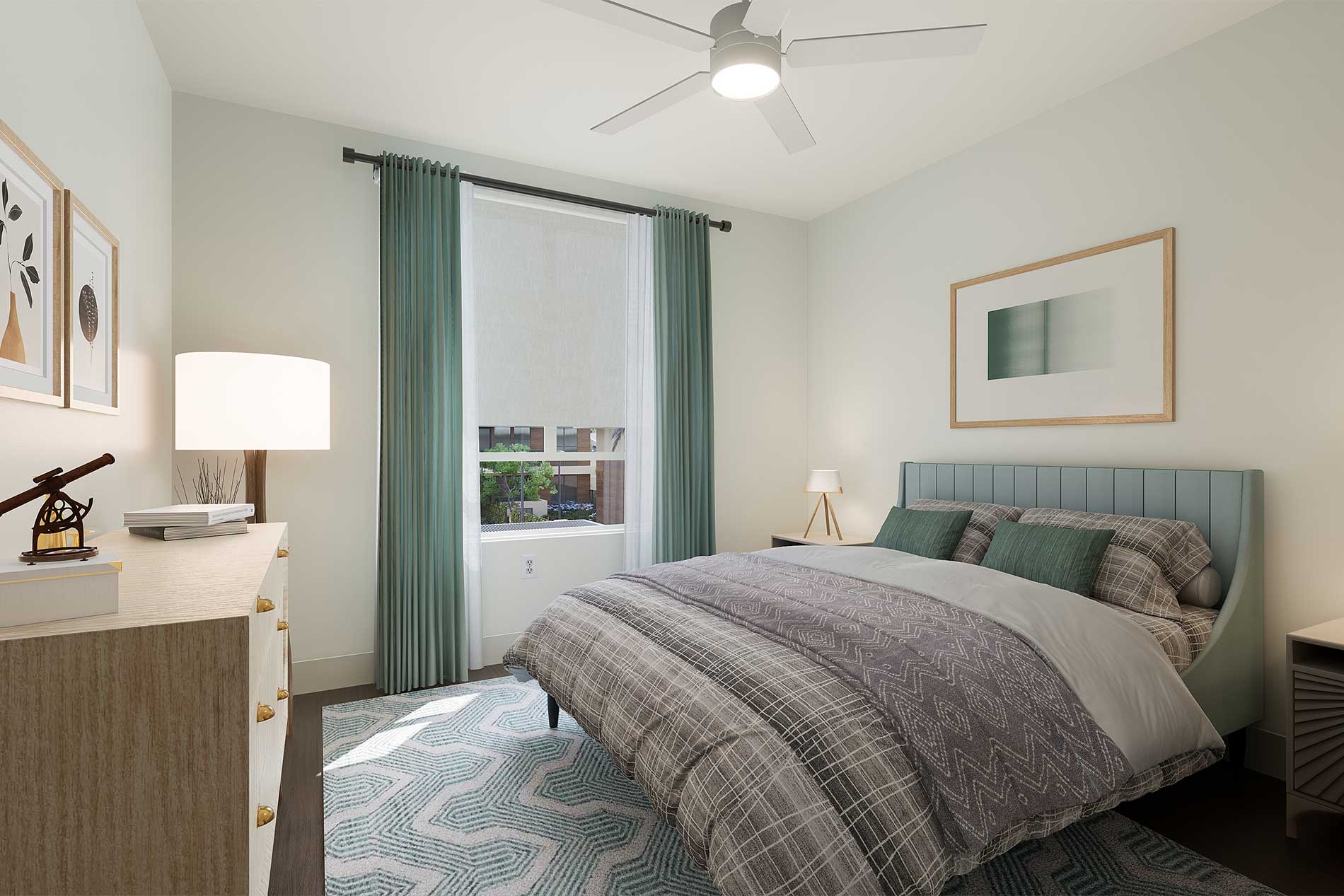 Bright and modern bedrooms at 3099 Iowa