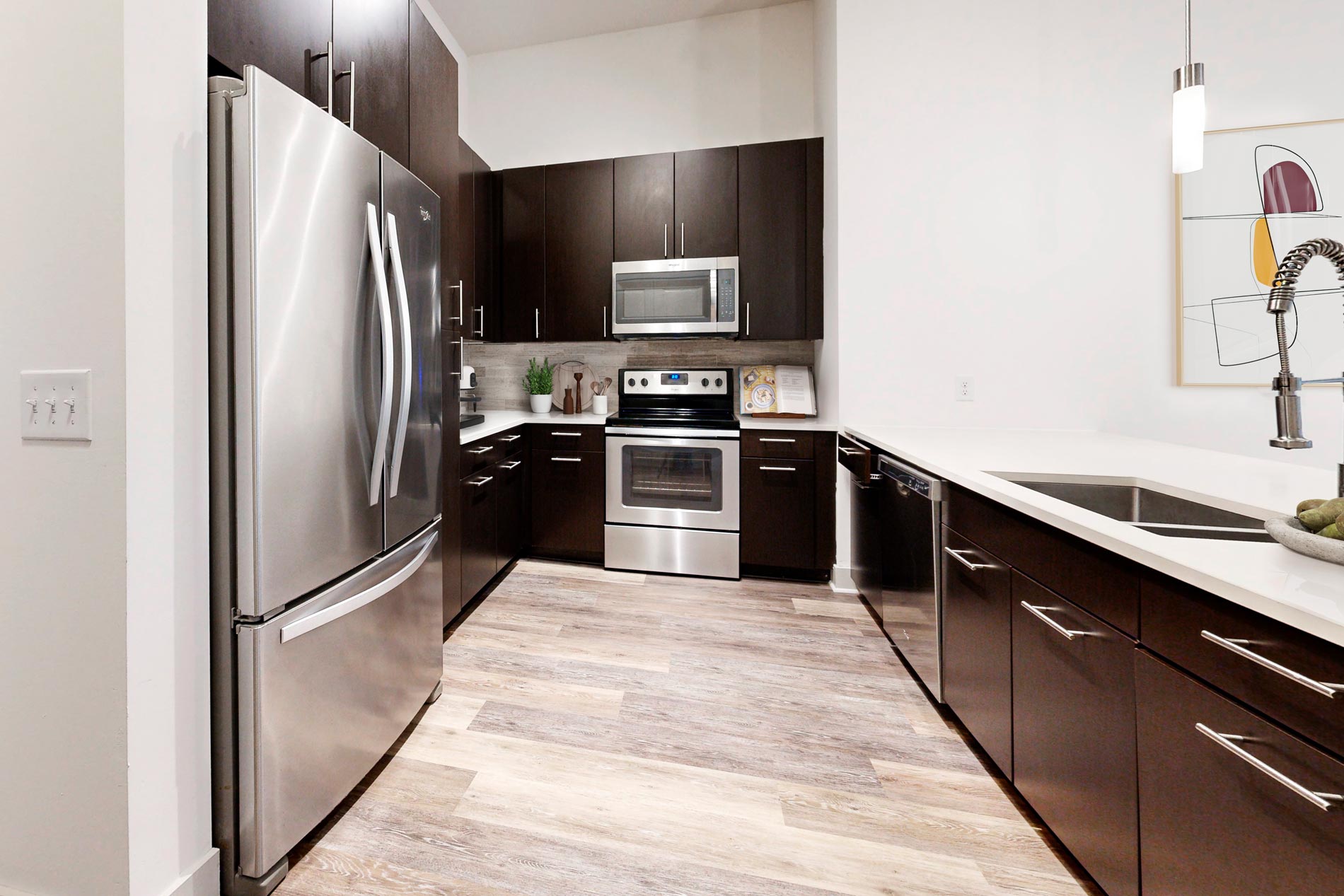 322 North Broad staged kitchen