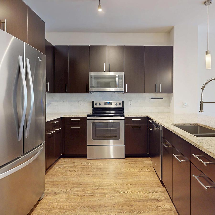 322 on North Broad apartment kitchen