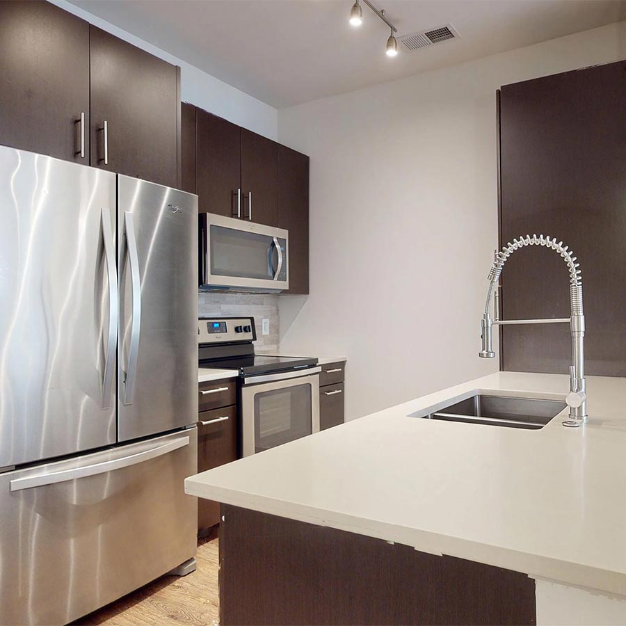 322 on North Broad apartment kitchen