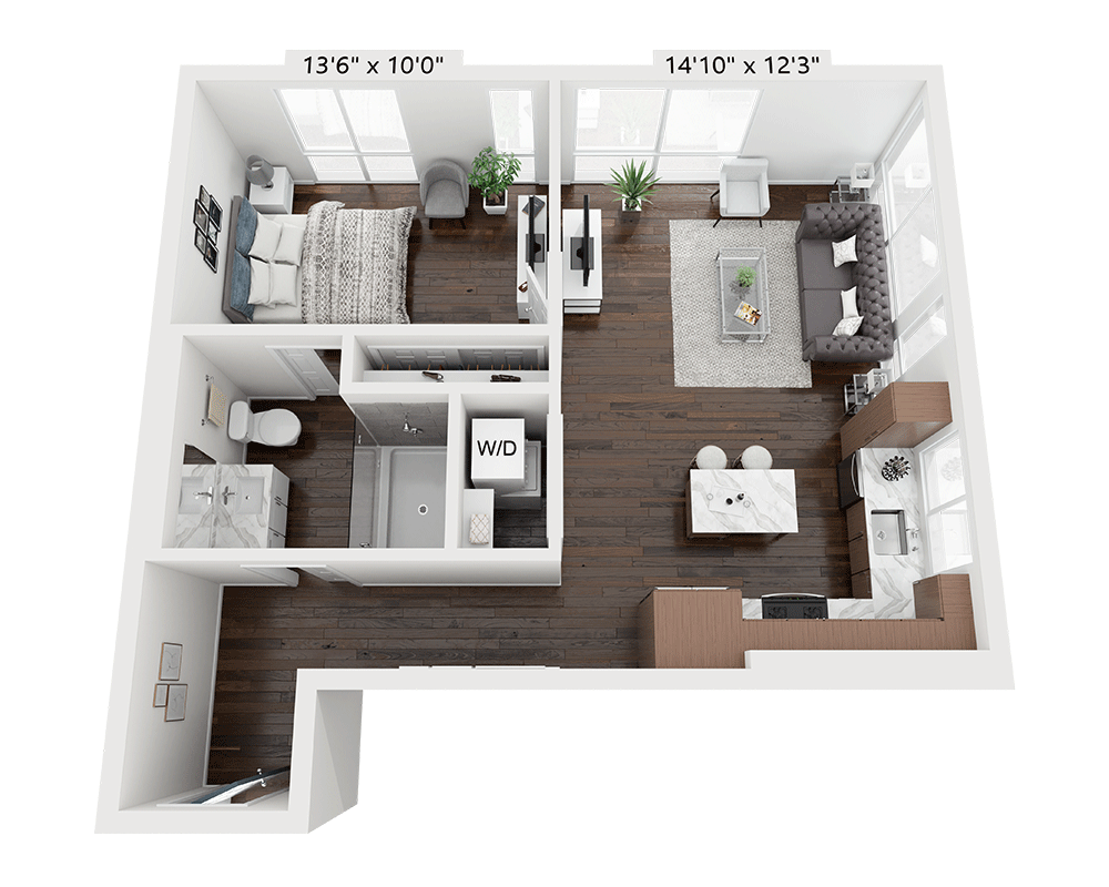 One Bedroom A1C