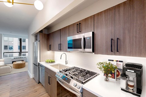 95 Wall Kitchen and Living room