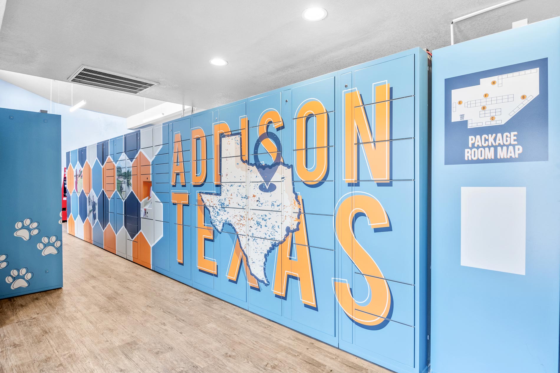 Addison Apartments package lockers