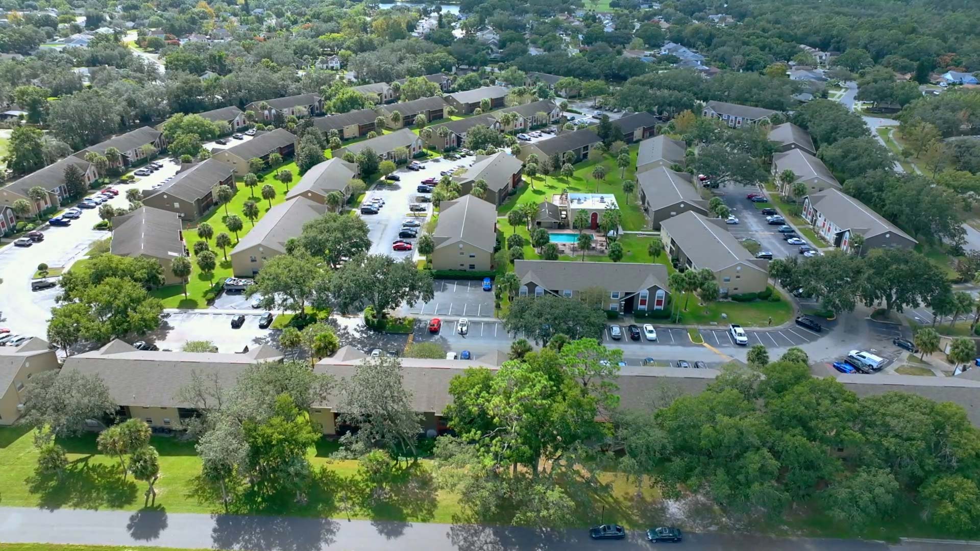 Alafaya Woods drone building exterior