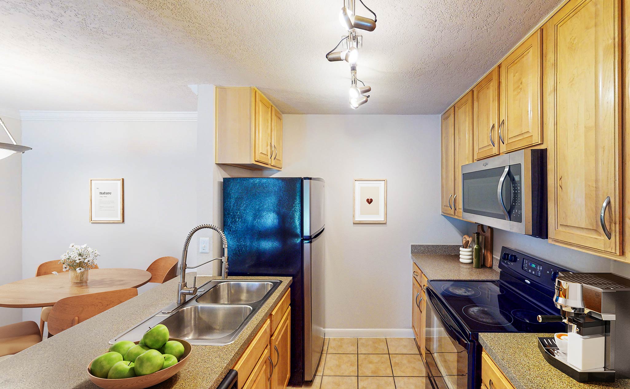 Altamira Place staged kitchen