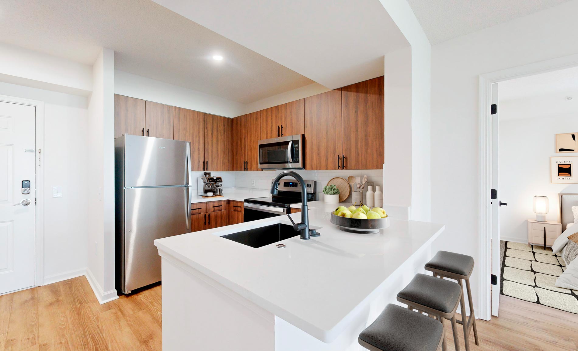 Andover House staged kitchen