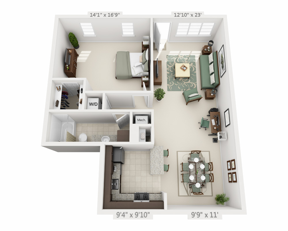 One Bedroom A1C