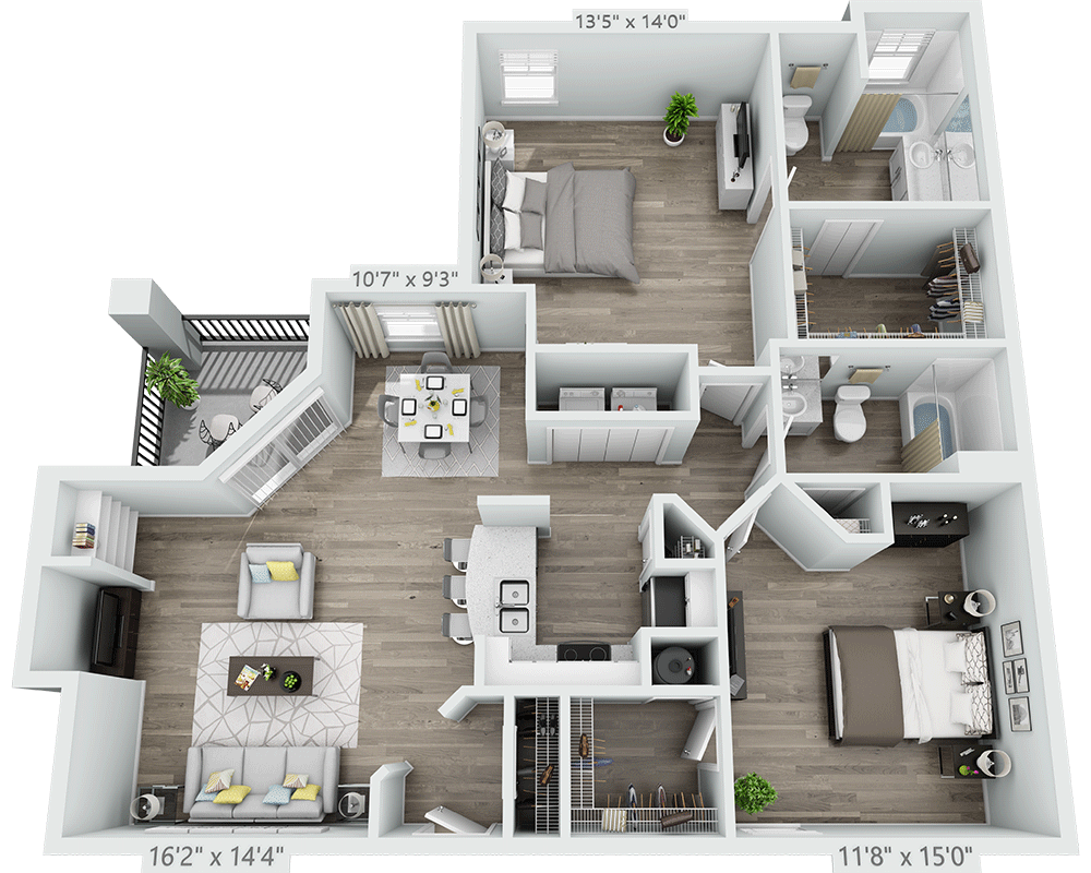 Two Bedroom B2C