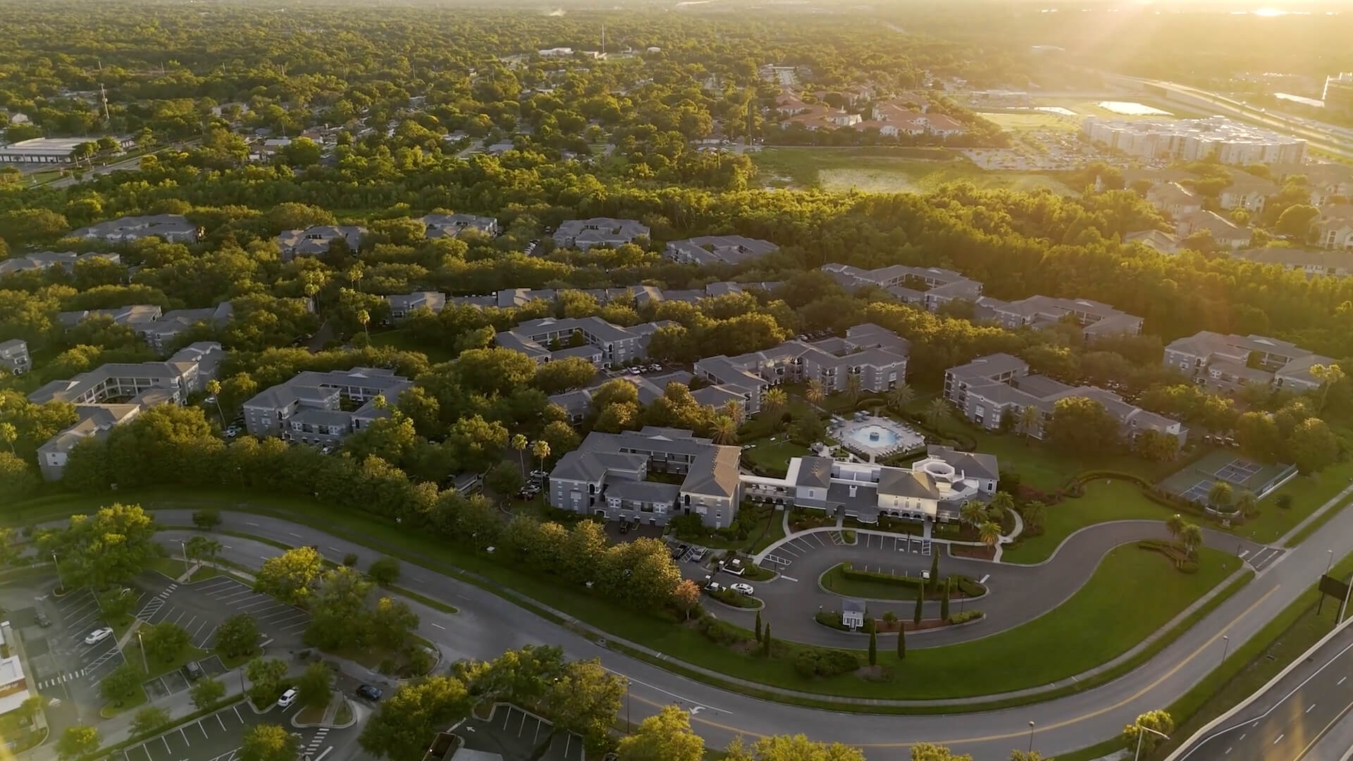 Arbors At Maitland drone building exterior