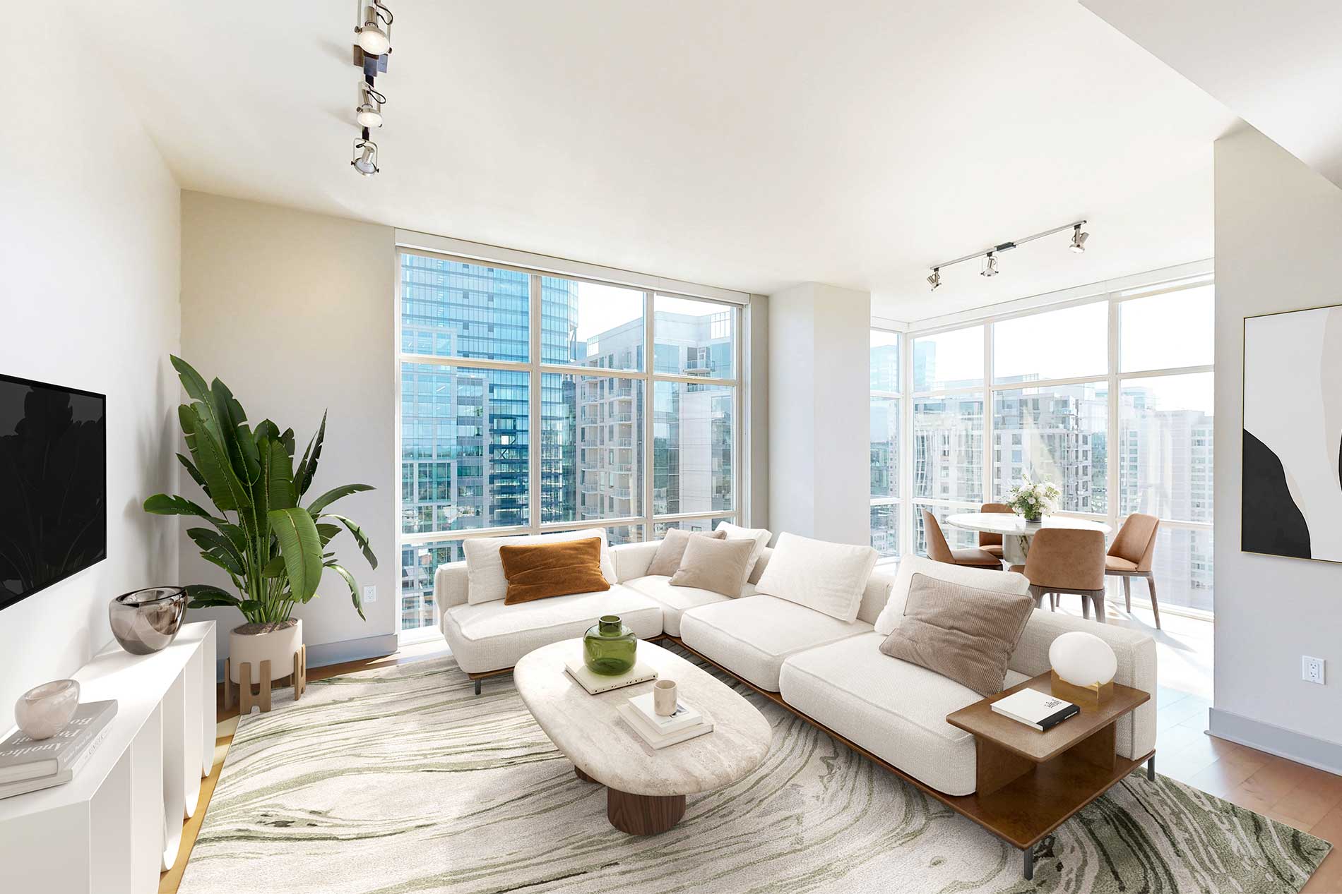 Ashton Bellevue apartment living room