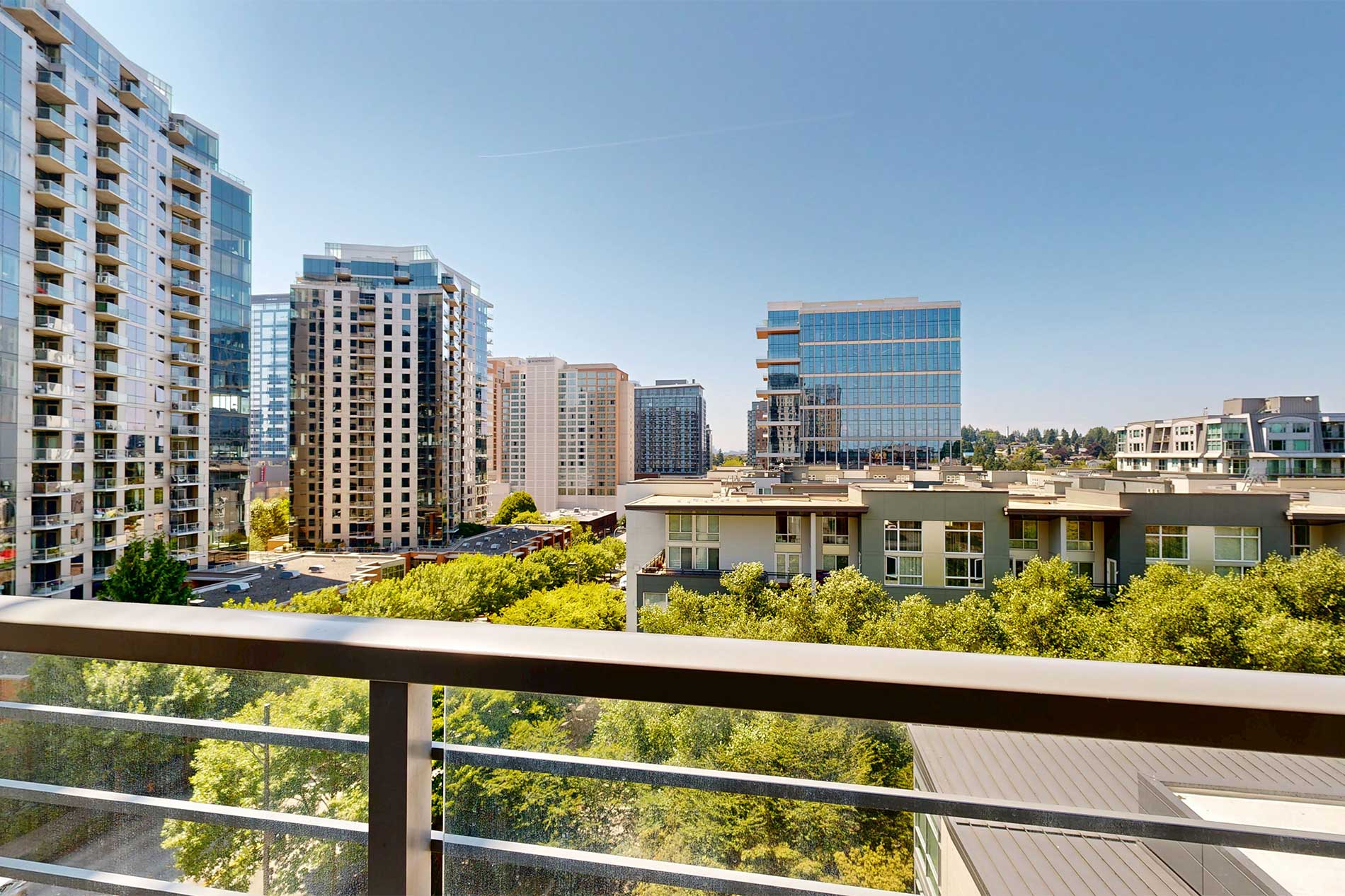 Ashton Bellevue apartment patio view