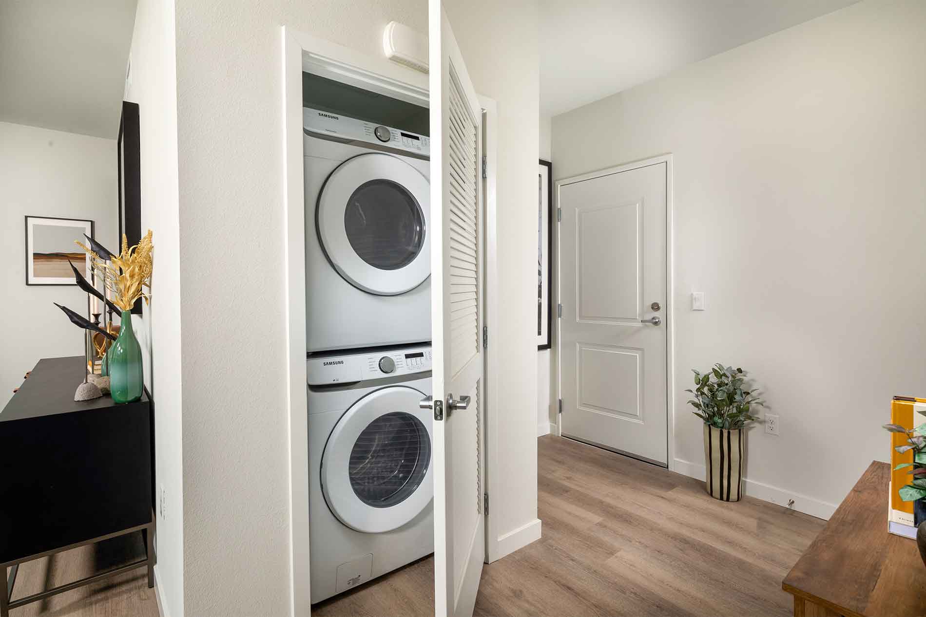 In unit washer and dryer at Avena in Menifee, CA