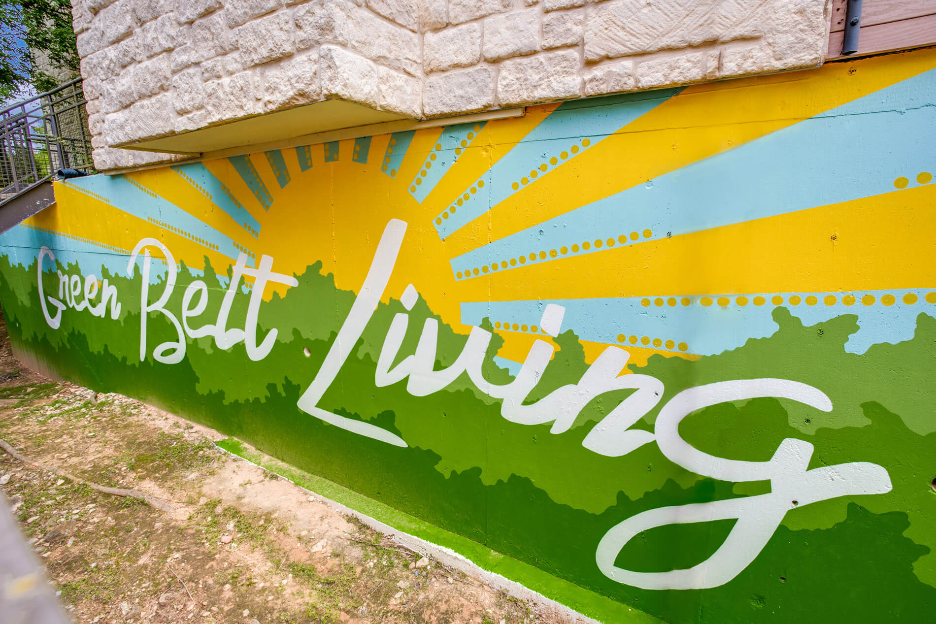 Barton Creek Landing Green Belt mural