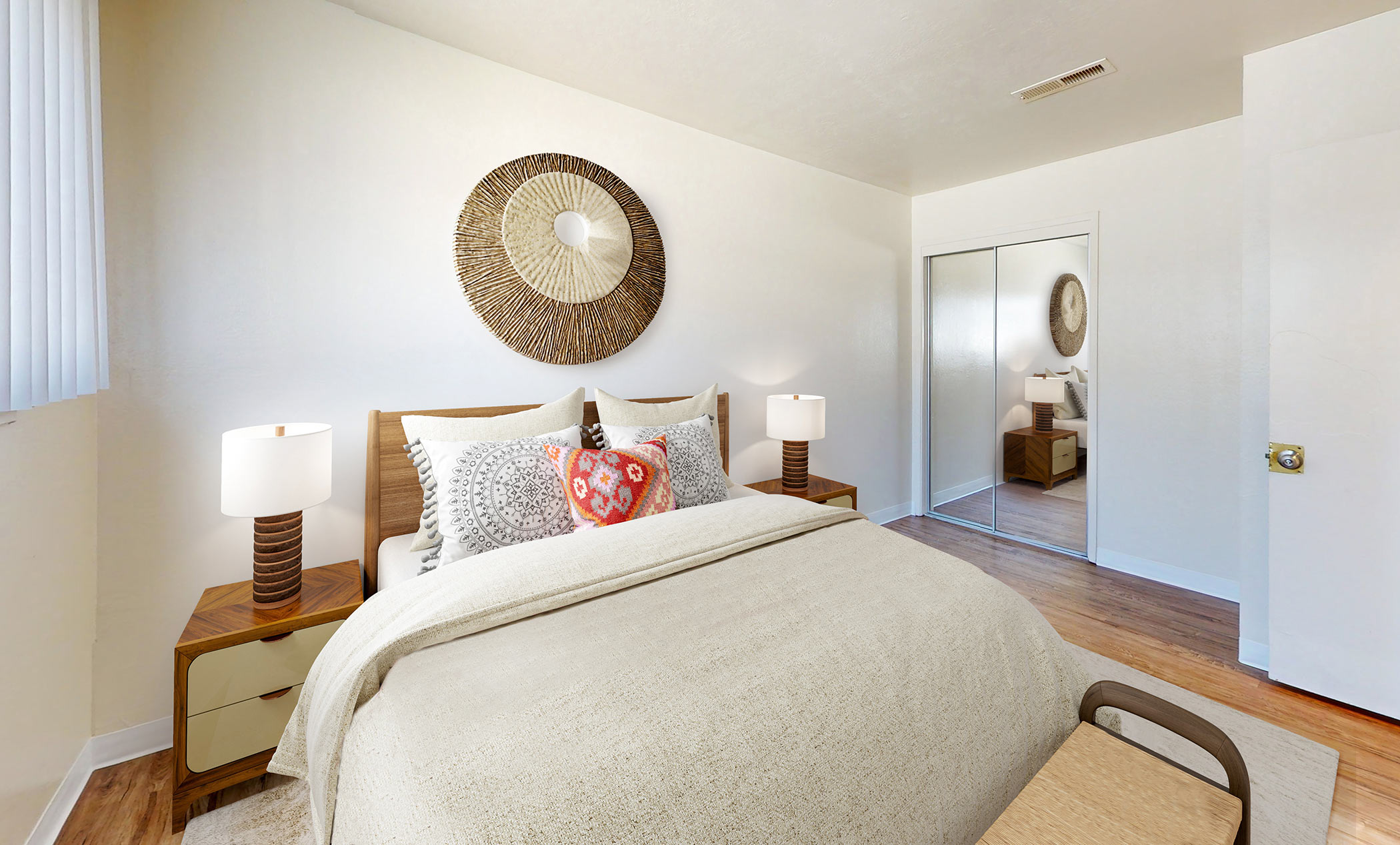 Bay Terrace staged bedroom 