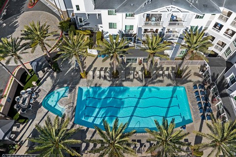 Beach and Ocean drone pool