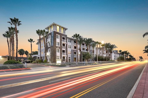 Beach and Ocean exterior building sunset