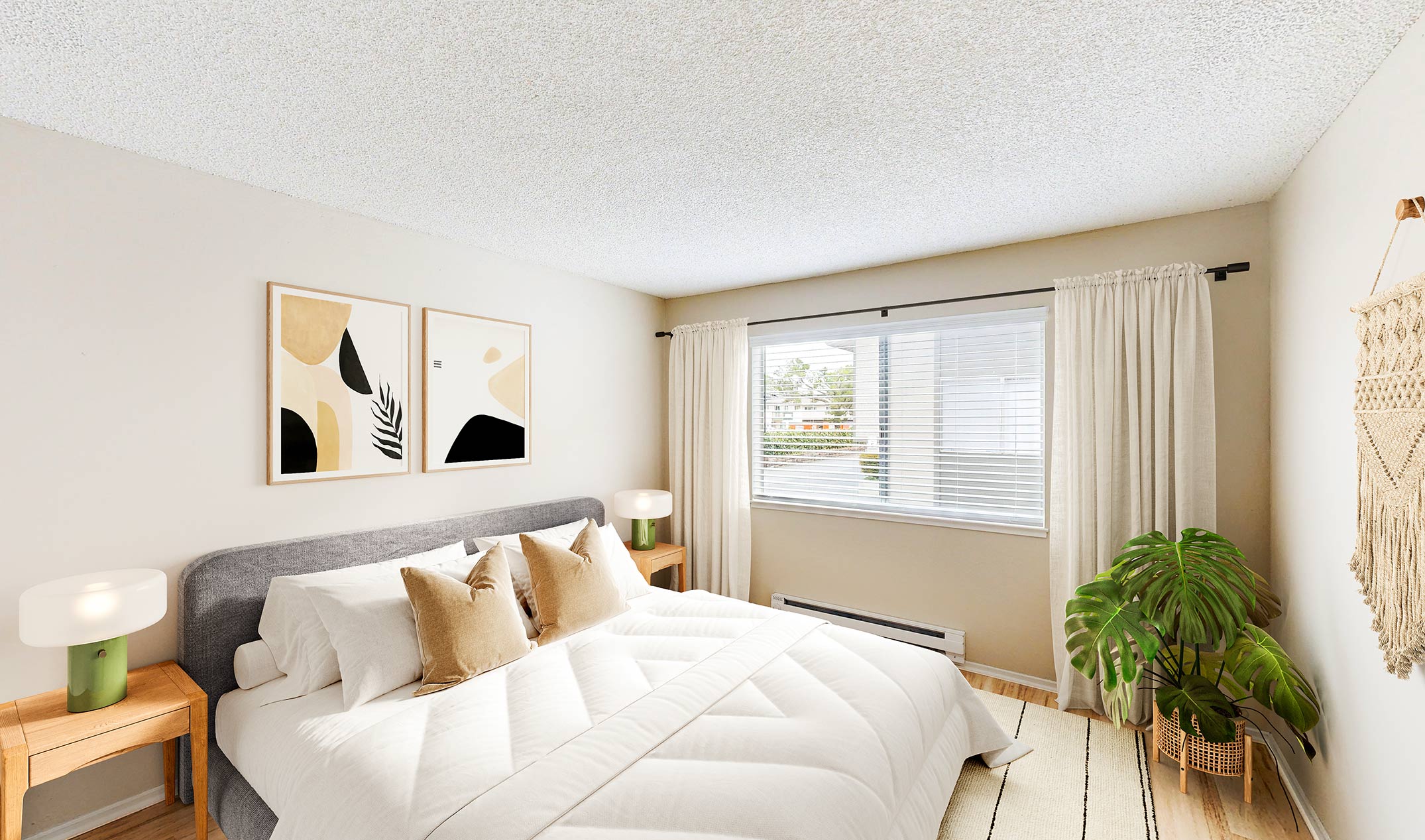 Birch Creek staged bedroom