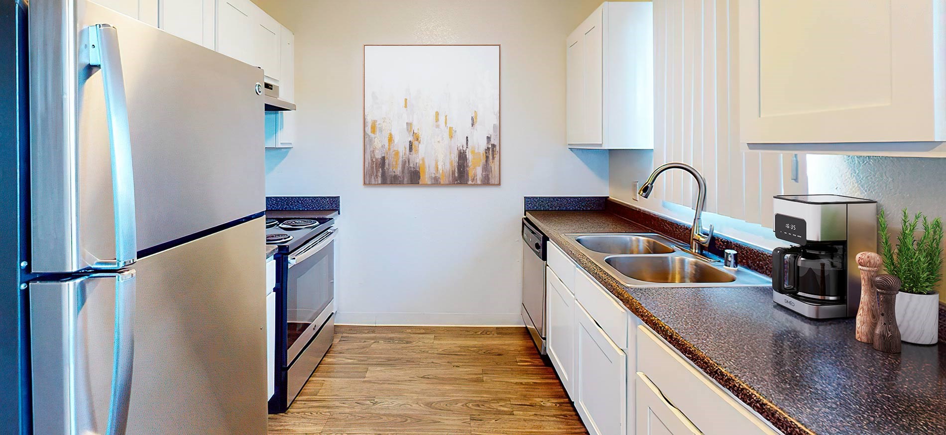 Boronda Manor staged kitchen Boronda Manor staged kitchen